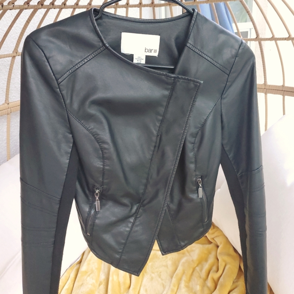 Black moto jacket